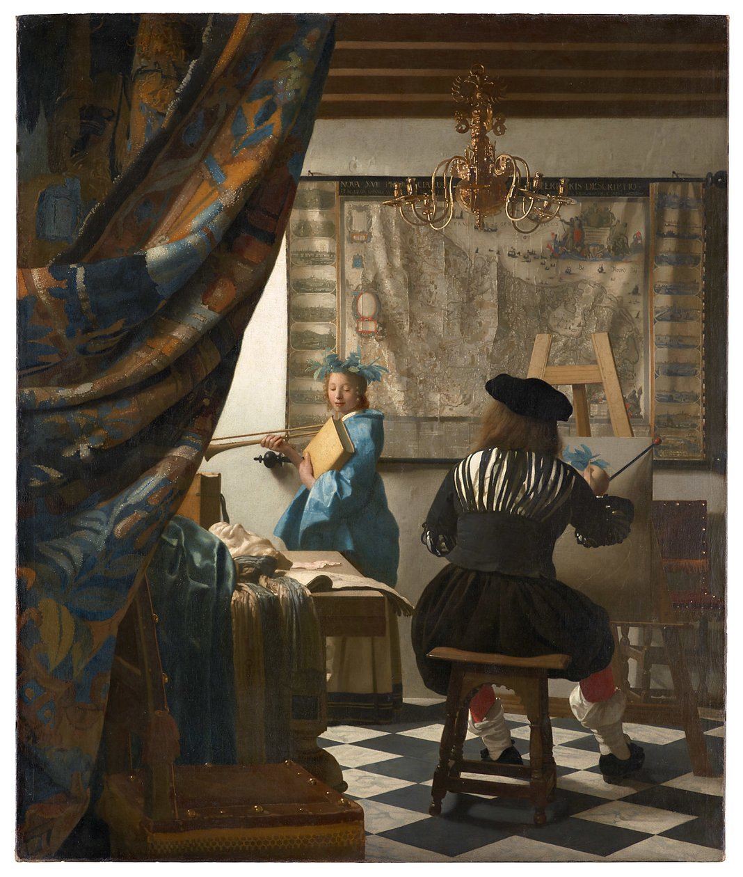 A festészet allegóriája alkotó: Jan Vermeer van Delft