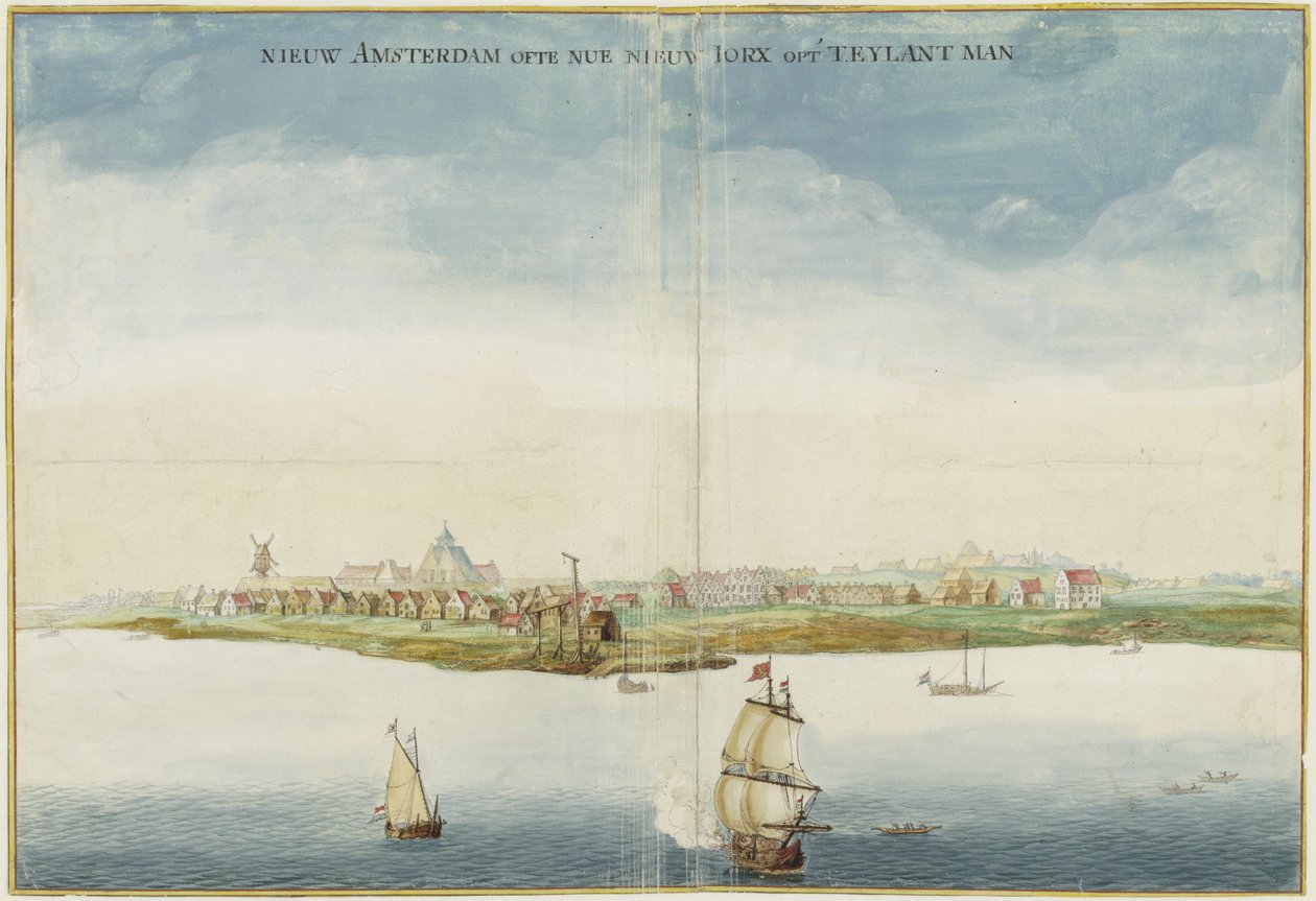 Kilátás az új Amszterdamra alkotó: Johannes Vingboons