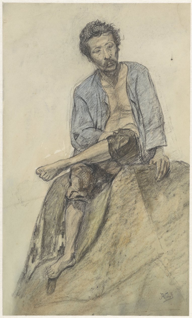 ülő ember alkotó: Johannes Abraham Mondt