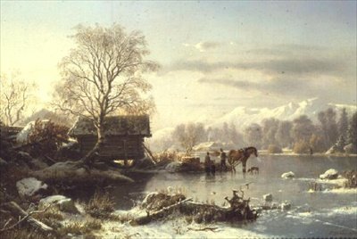 A befagyott tó alkotó: Johannes Bartolomaus Duntze