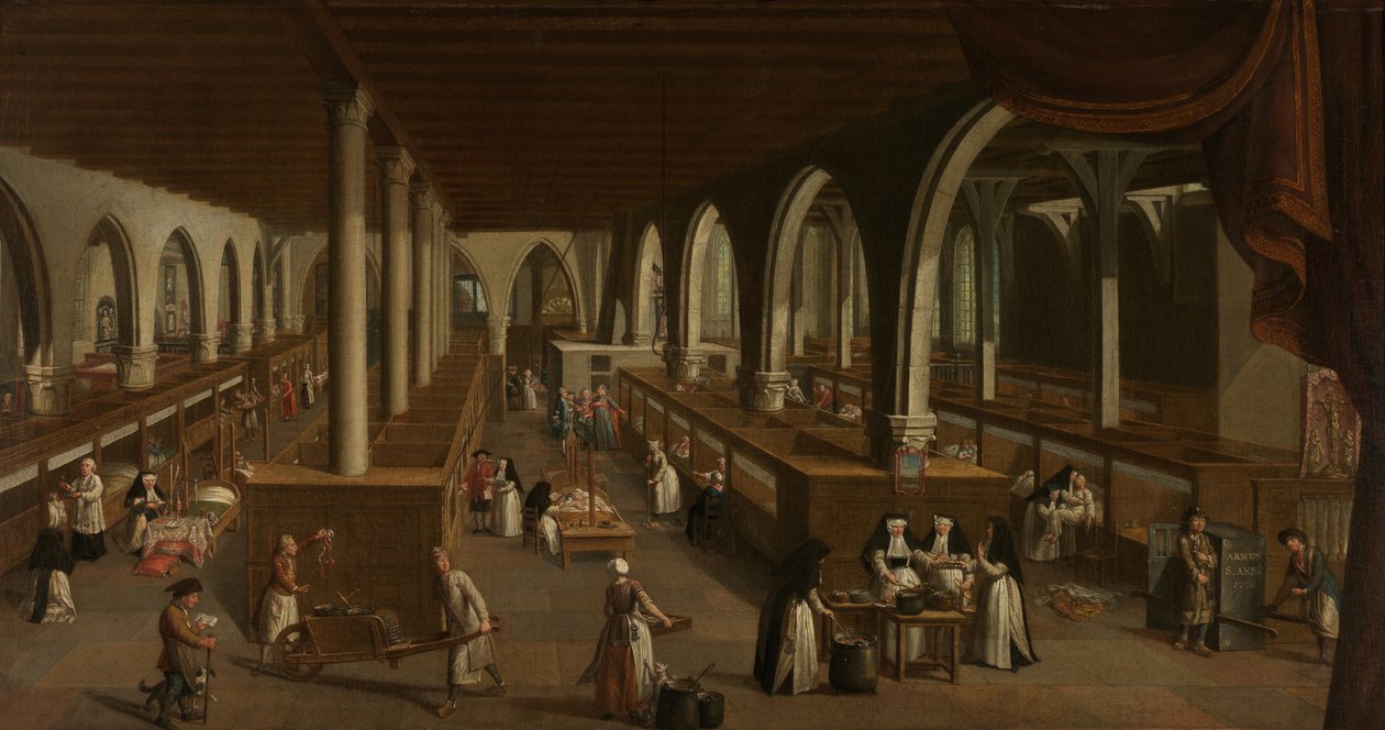 A Szent János Kórház osztályai (olaj, vászon) alkotó: Johannes Beerblock