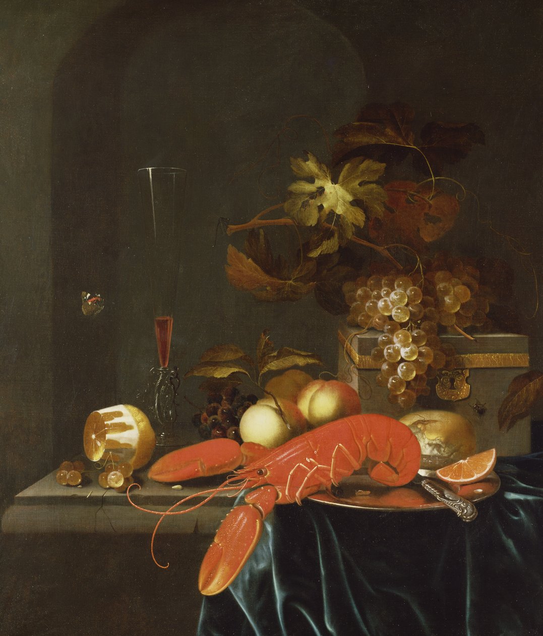 Gyümölcscsendélet homárral alkotó: Johannes Borman