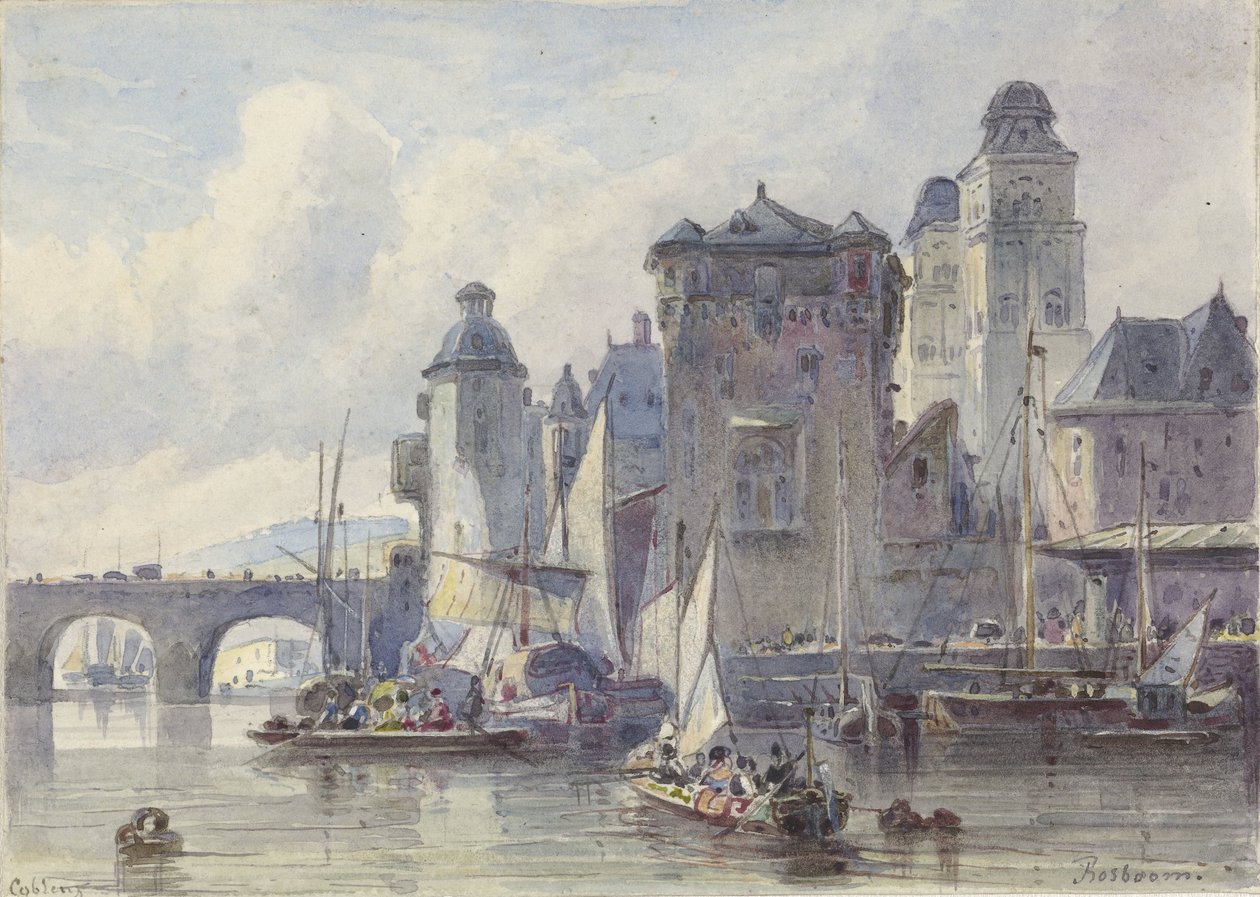 Arccal Koblenz felé alkotó: Johannes Bosboom