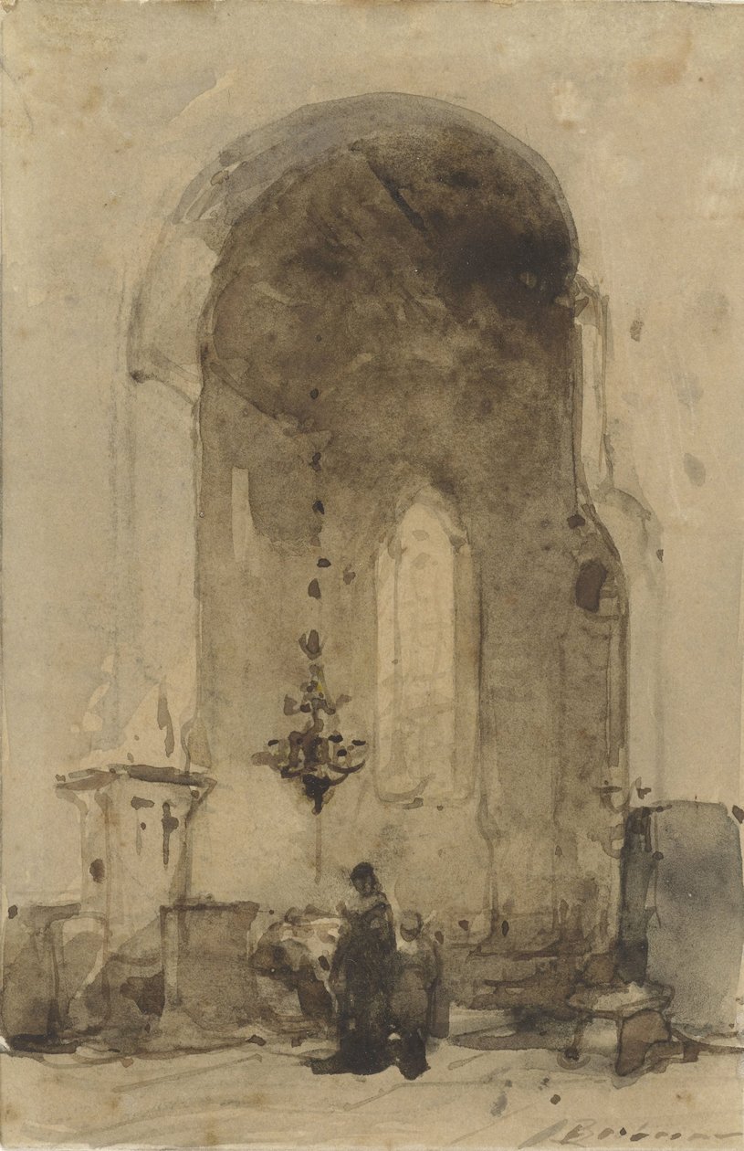 A Geertekerk belseje Utrechtben alkotó: Johannes Bosboom