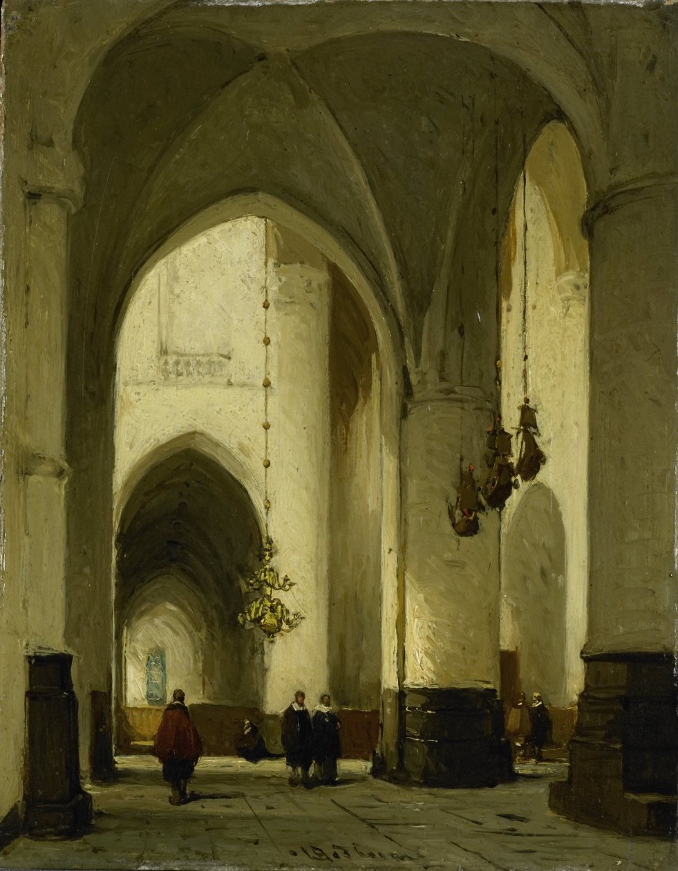A haarlemi Szent Bavo-templom belseje alkotó: Johannes Bosboom