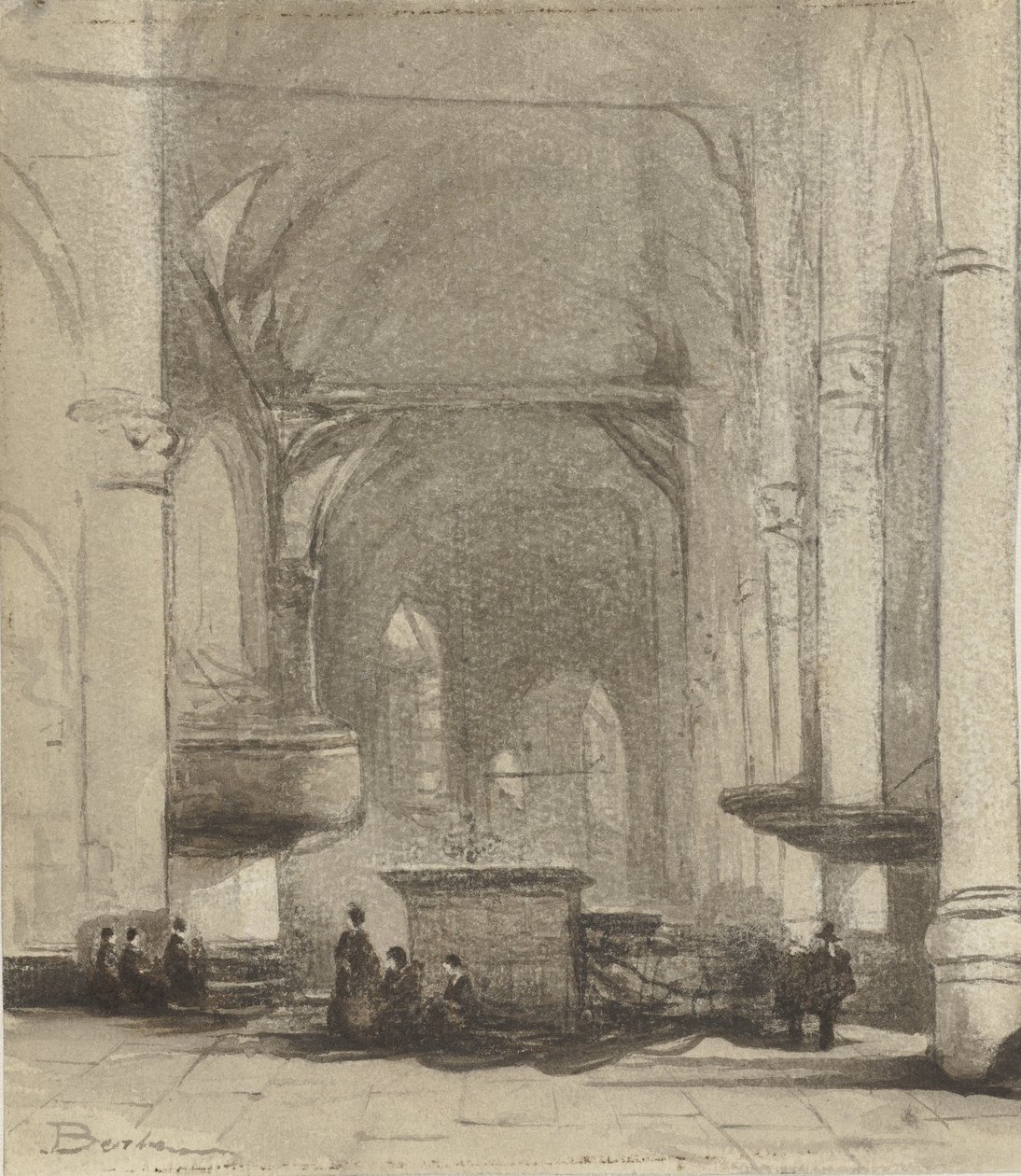 Kerkinterieur alkotó: Johannes Bosboom