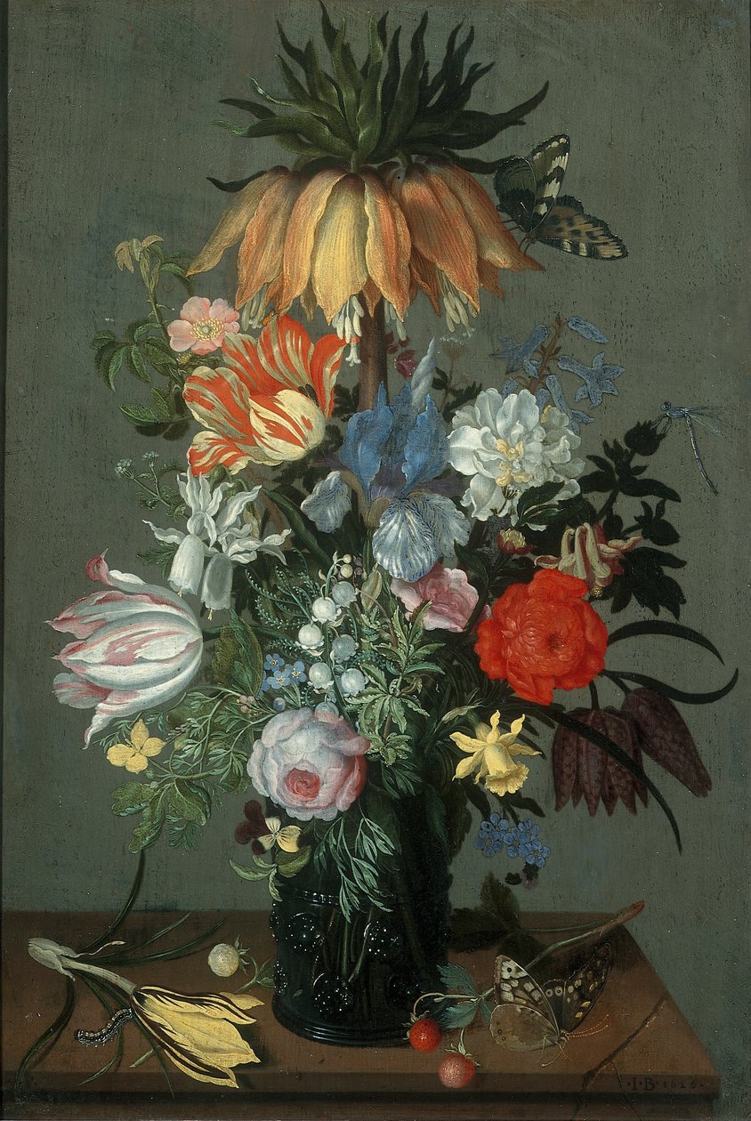 Virág csendélet koronával Imperial alkotó: Johannes Bosschaert