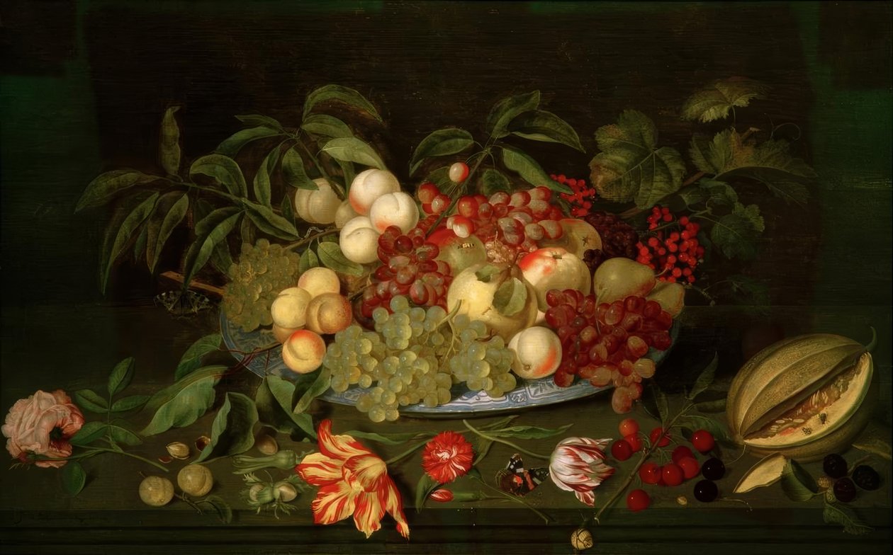 Csendélet gyümölcsökkel alkotó: Johannes Bosschaert