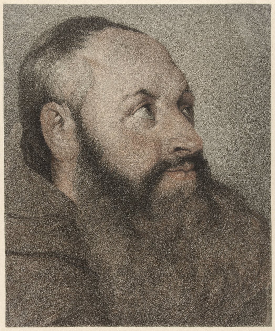 Monk, jobbra, felnéz alkotó: Johannes Cornelis Mertens