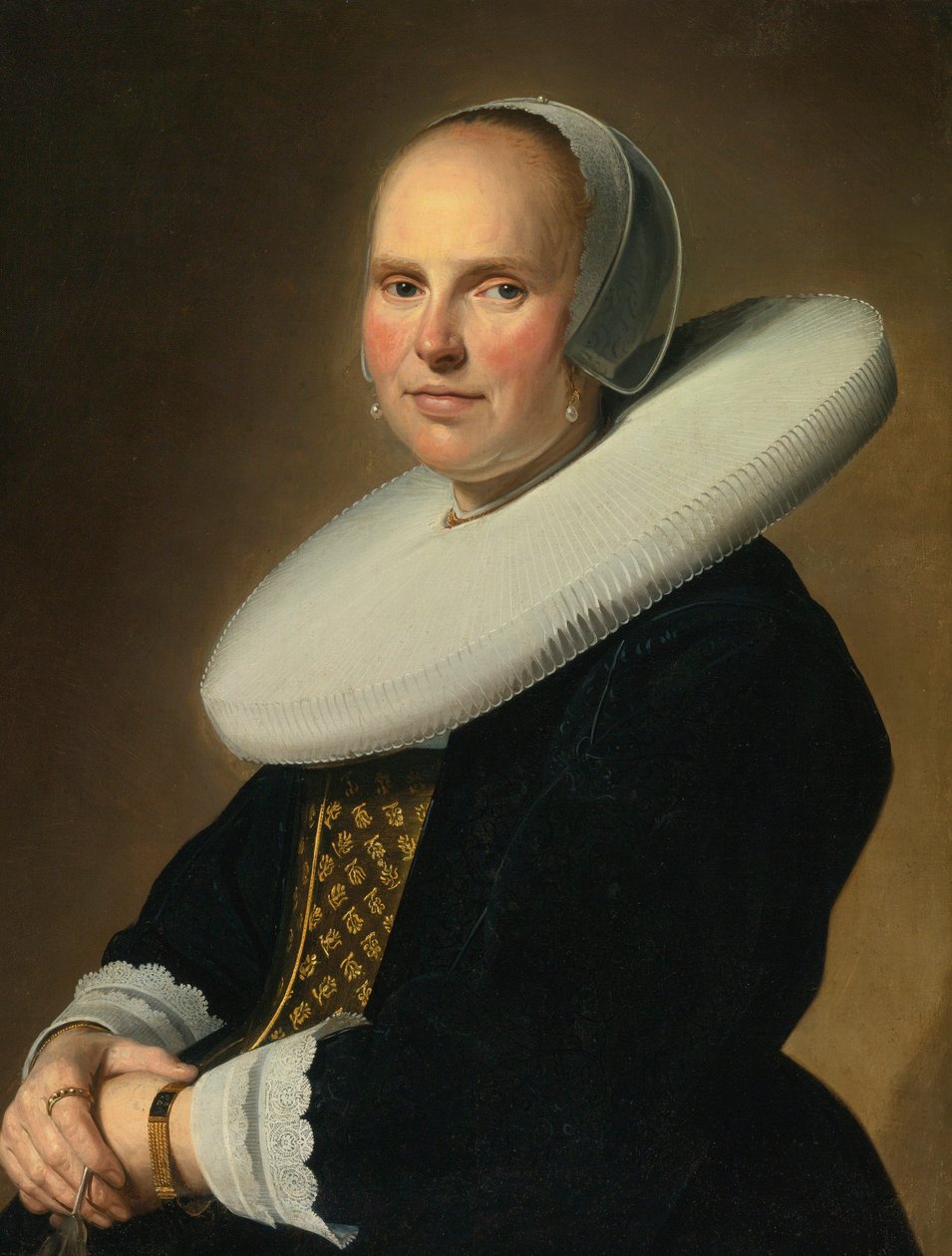 Hölgy portréja, jobbra középen szignálva: Verspronck... alkotó: Johannes Cornelisz Verspronck