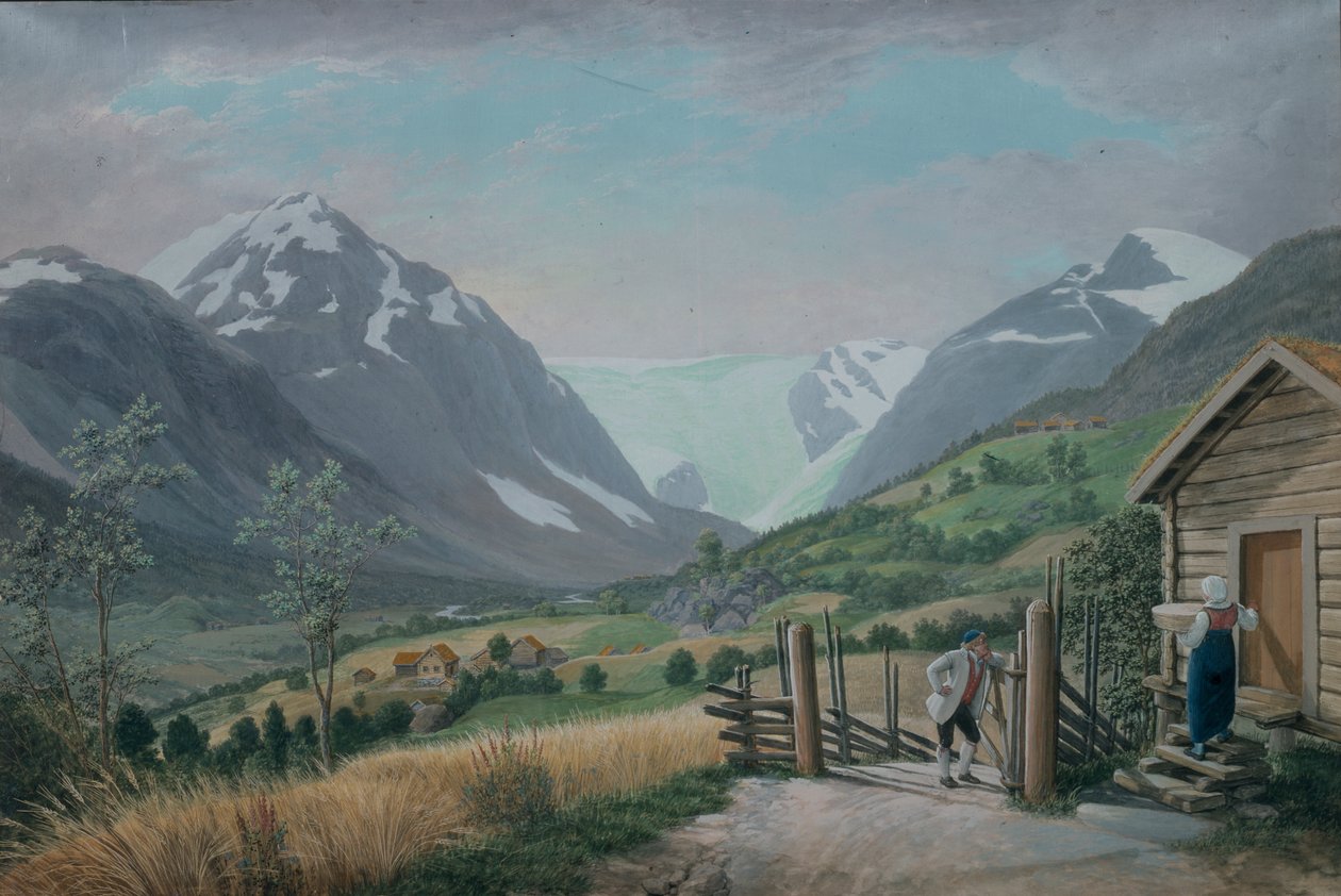 Boeyum gleccser, Krondalen alkotó: Johannes Flintoe