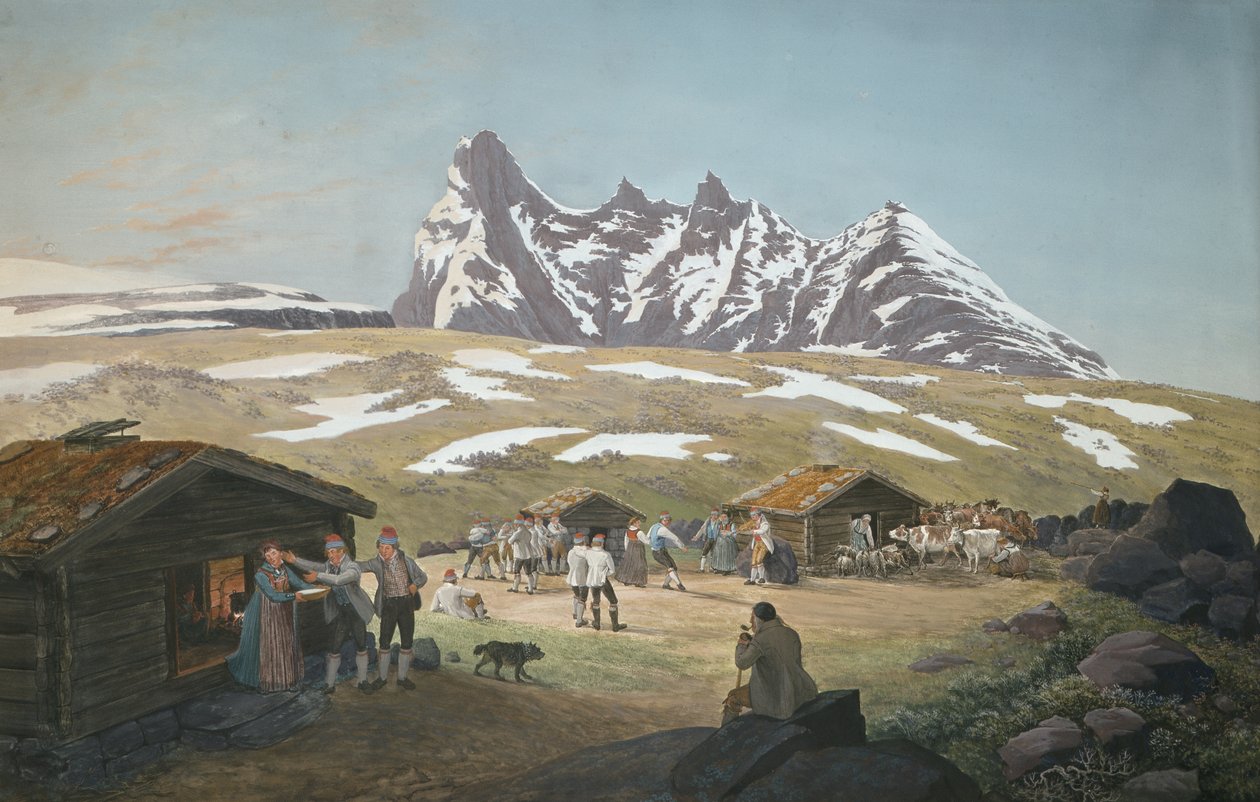 Legelők Skagastølstindane alatt alkotó: Johannes Flintoe