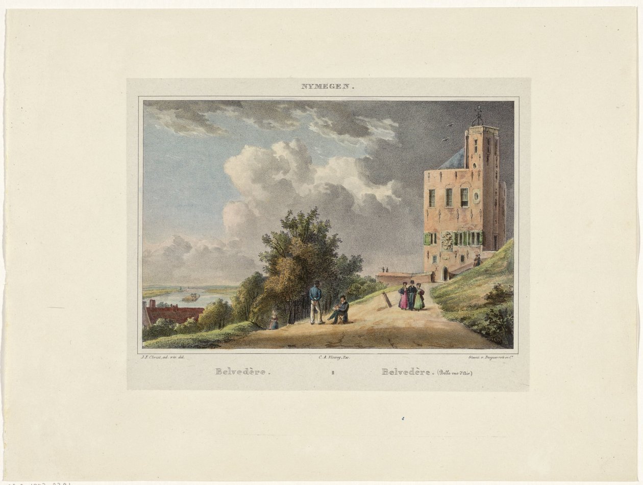 Kilátás a nijmegeni Belvédère-re Belvedere lll Belvedere (Belle vue d