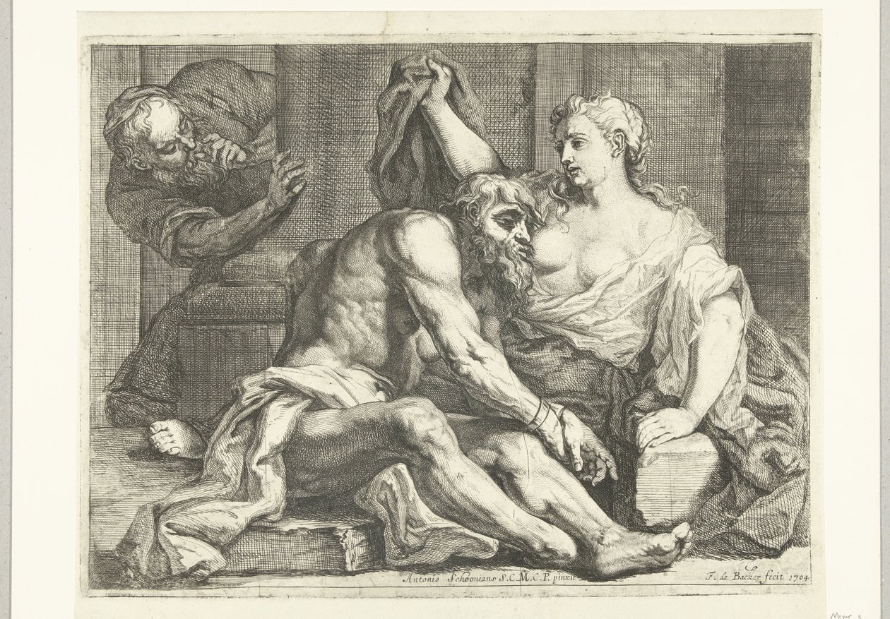 Cimon táplálta Pero alkotó: Johannes Frans de Backer