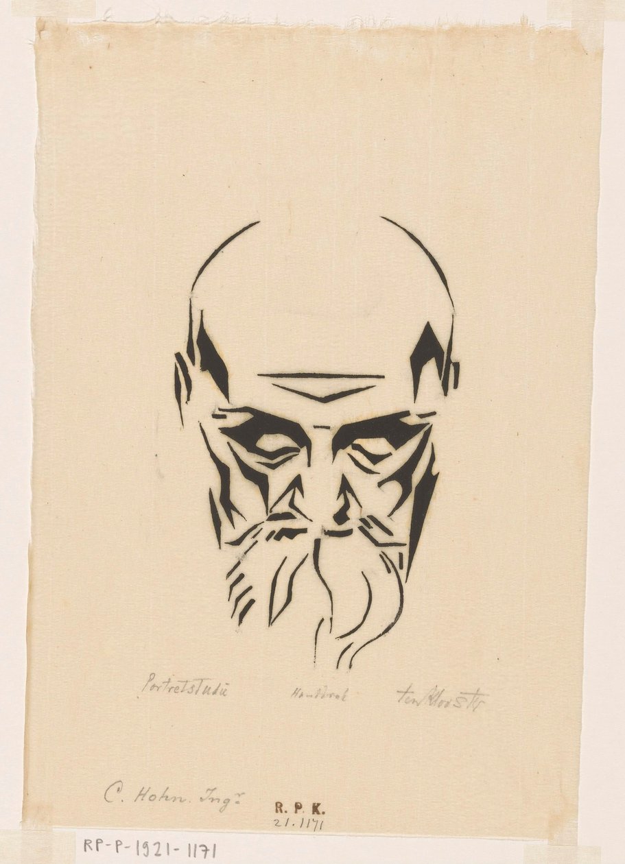 Carl Hohn portréja alkotó: Johannes Frederik Engelbert ten Klooster (signed by artist)