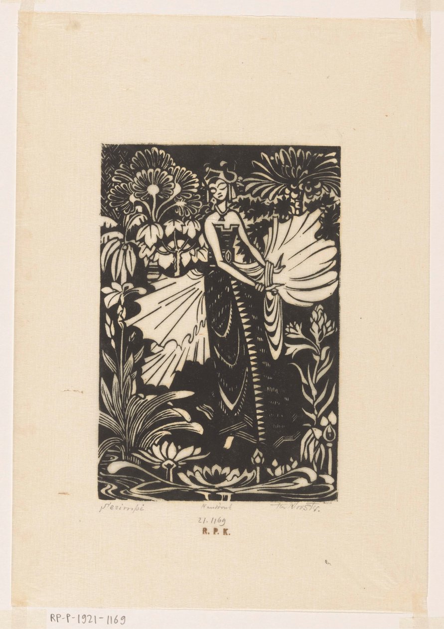 Serimpi (eredeti cím az objektumon) alkotó: Johannes Frederik Engelbert ten Klooster (signed by artist)