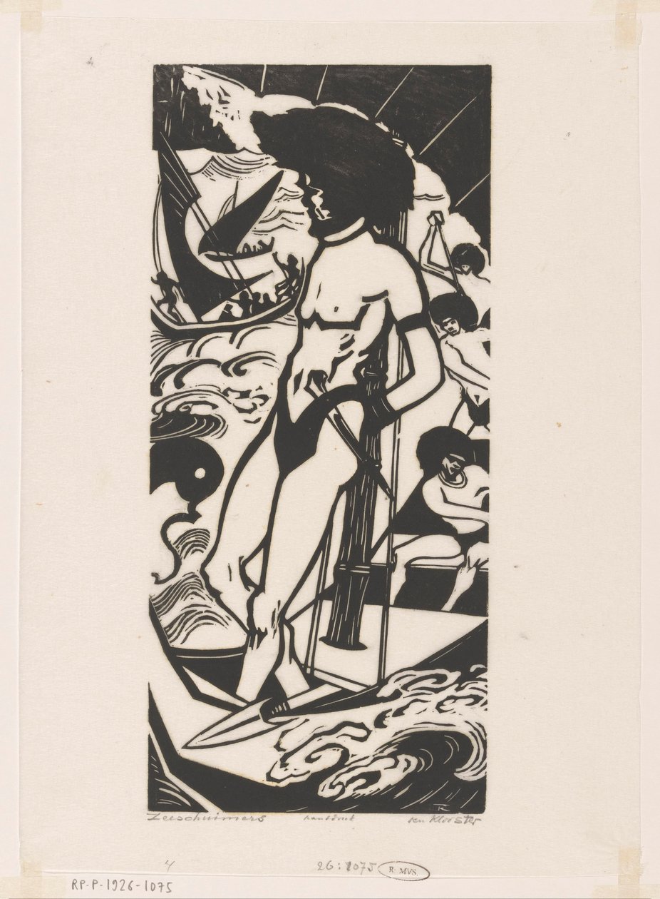 Kalózok (eredeti cím a tárgyon) alkotó: Johannes Frederik Engelbert ten Klooster (signed by artist)