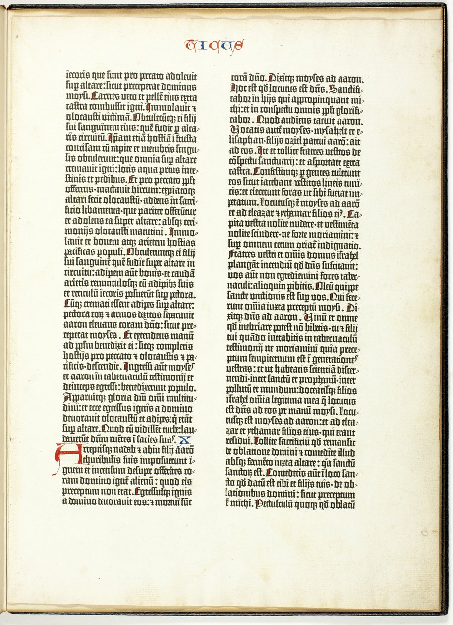 Gutenberg Biblialevél alkotó: Johannes Gutenberg
