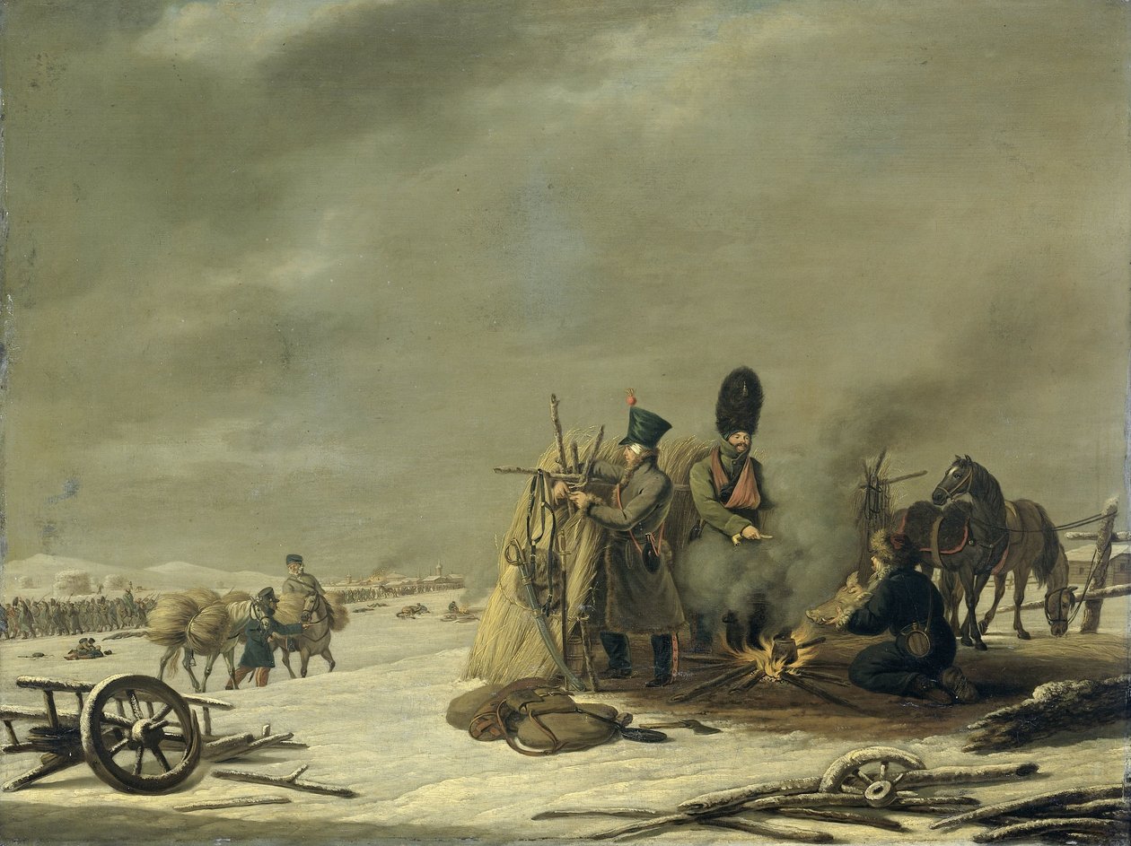 Bivak Molodecsnóban, 1812. december 3-4.: epizód Napóleon visszavonulása Oroszországból című filmből alkotó: Johannes Hari (I)