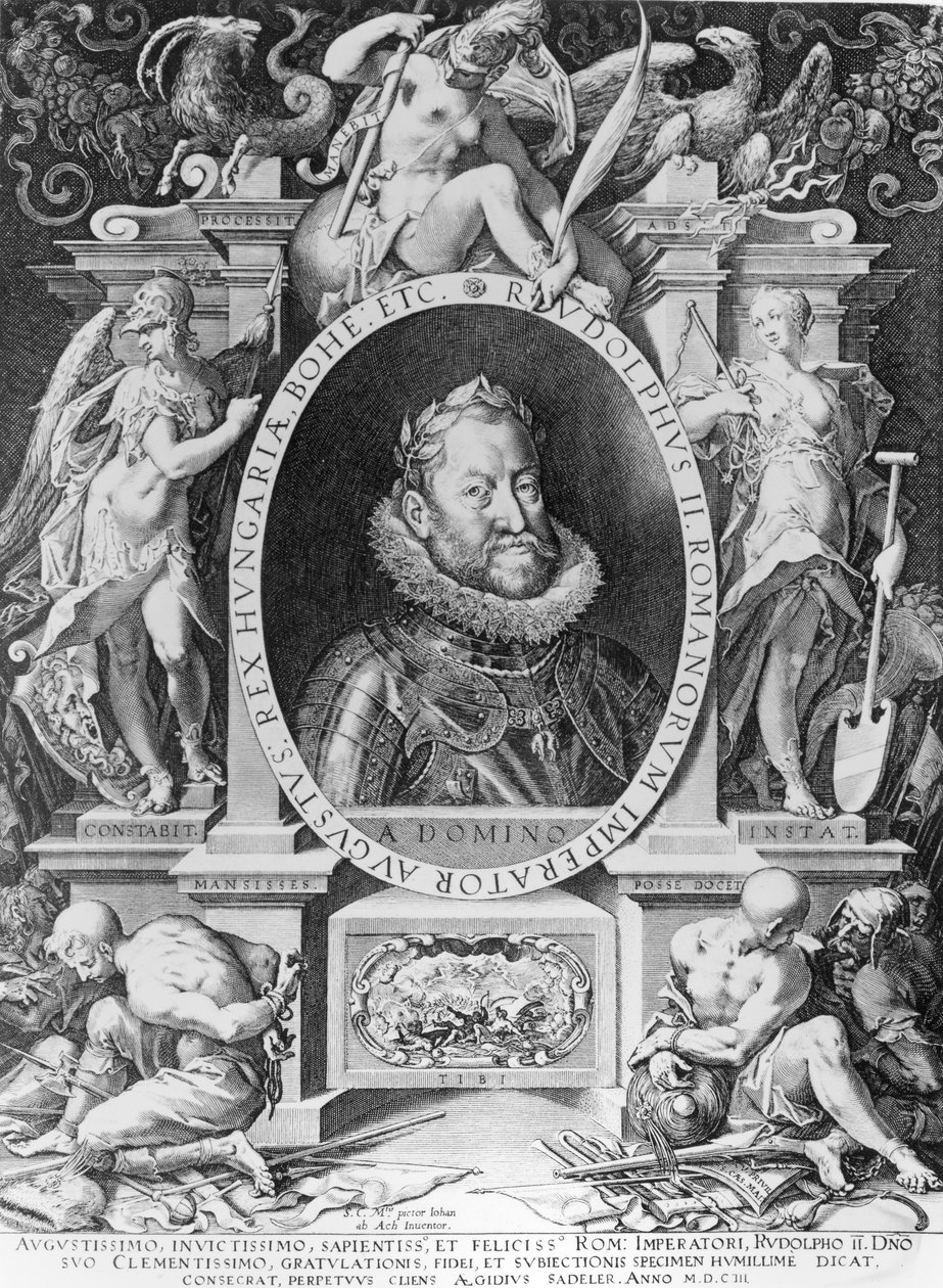 II. Rudolf portréja (1576-1612) alkotó: Johannes Hausser von Ach