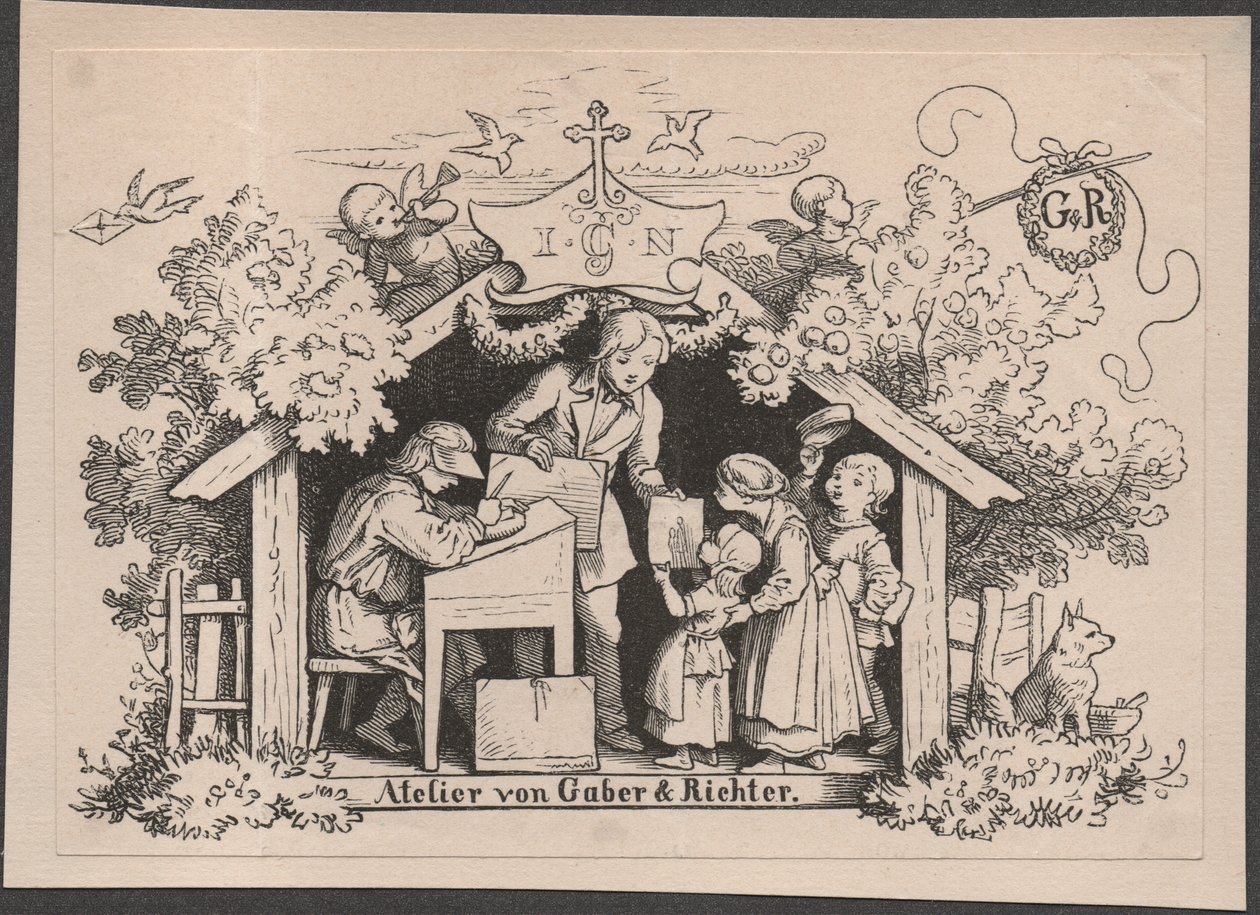 Gaber  Richter stúdió alkotó: Johannes Heinrich & Gaber August (1823-1894) Richter