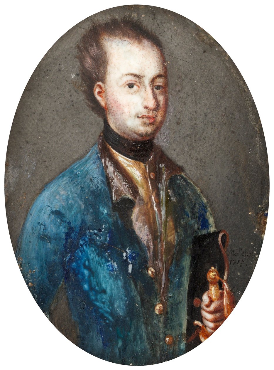 XII. Károly svéd király portréja 1682-1718 alkotó: Johannes Heinrich Möller