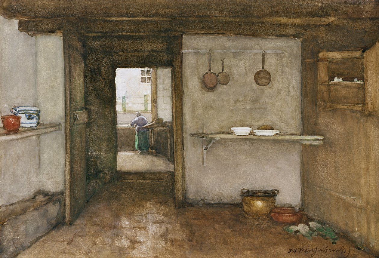 Konyhabelső, 1899 körül alkotó: Johannes Hendrik Weissenbruch