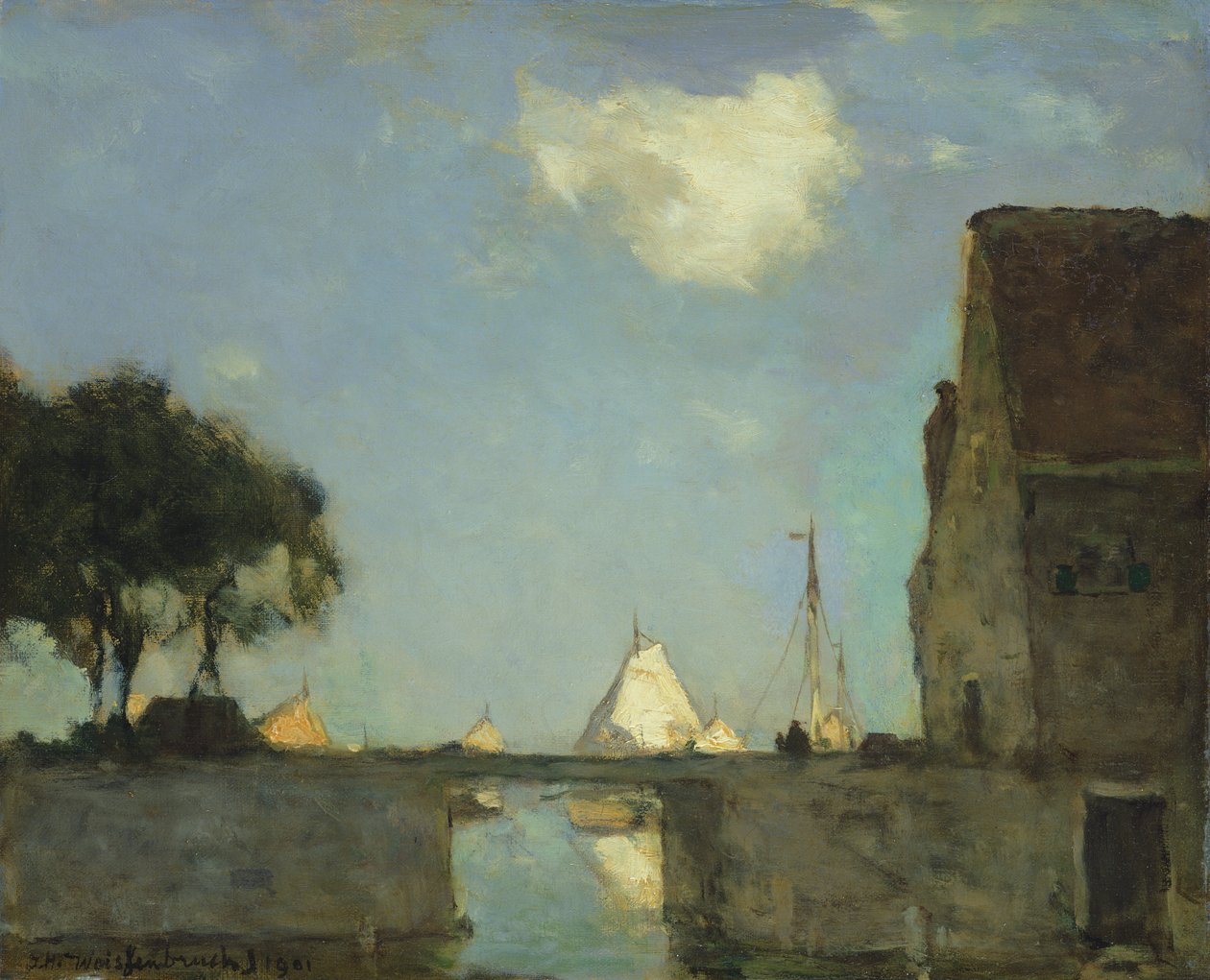 Északon, Nieuwkoop közelében, 1901 alkotó: Johannes Hendrik Weissenbruch