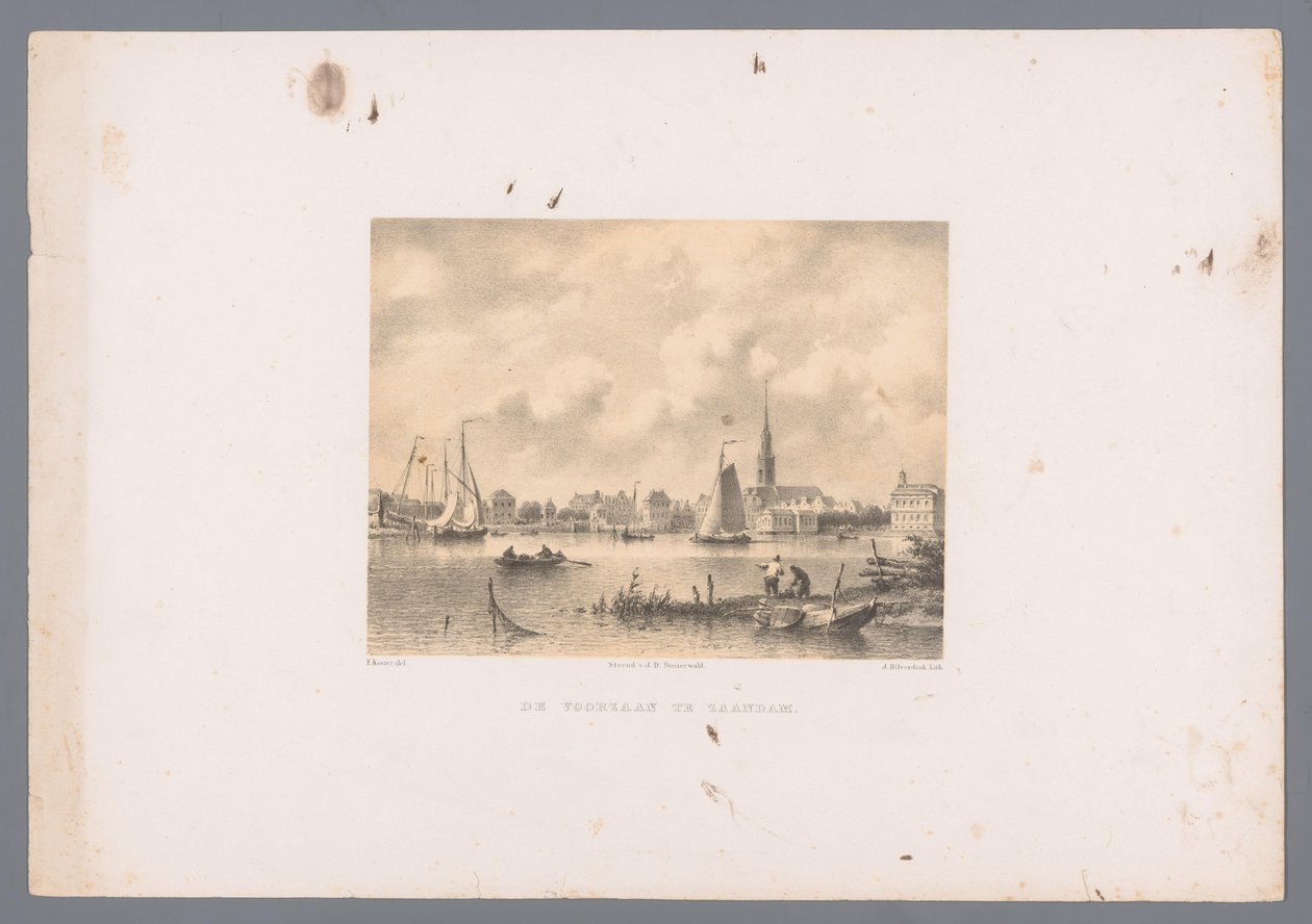 Voorzaan Zaandamban De Voorzaan Zaandamban (cím az objektumon) alkotó: Johannes Hilverdink