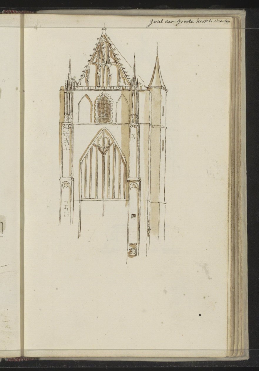 A haarlemi Grote Kerk homlokzata alkotó: Johannes Huibert Prins