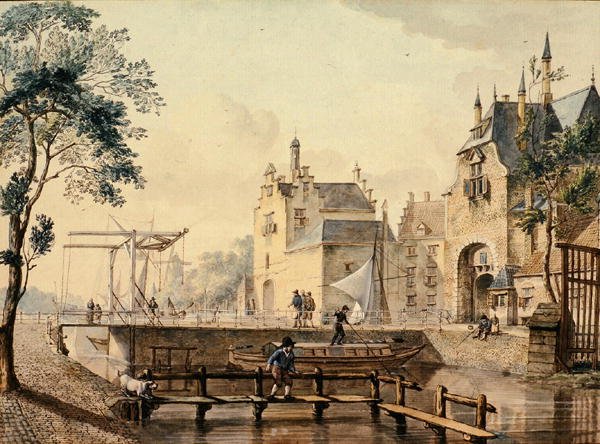 Rotterdamsche és Ketel Poort, Delft alkotó: Johannes Huibert Prins
