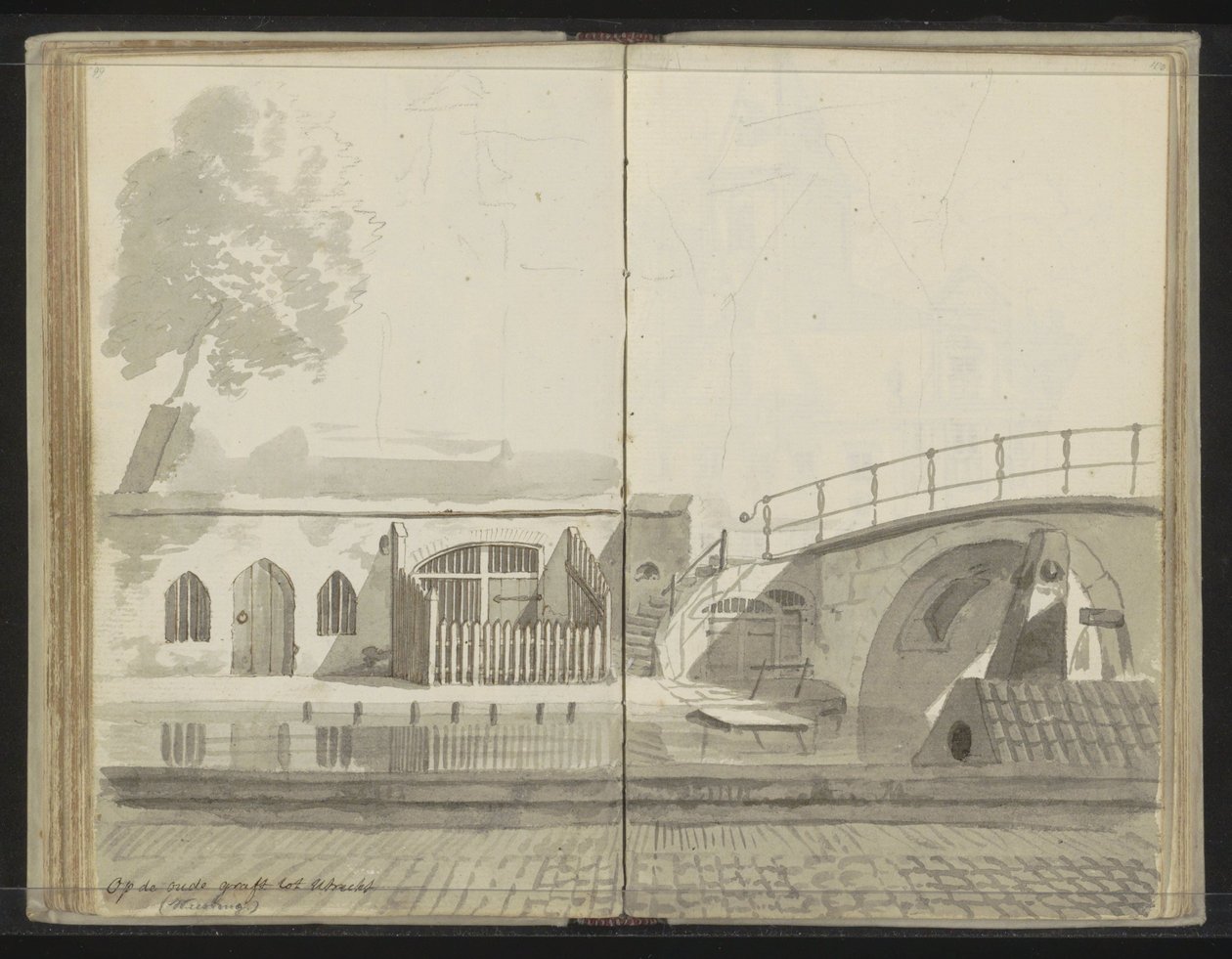 Weesbrug az Oudegracht felett Utrechtben alkotó: Johannes Huibert Prins