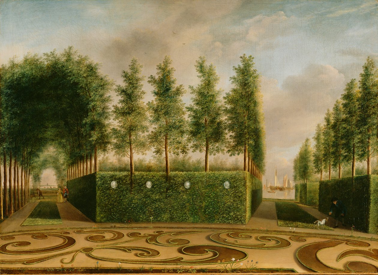 Egy hivatalos kert, 1766 alkotó: Johannes Janson