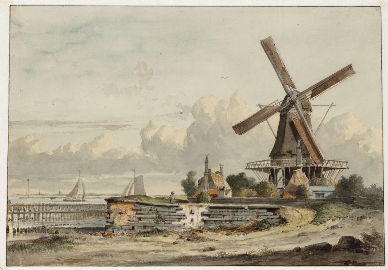 Bolwerk het Blauwhoofd a De Bok malomban alkotó: Johannes Jelgerhuis