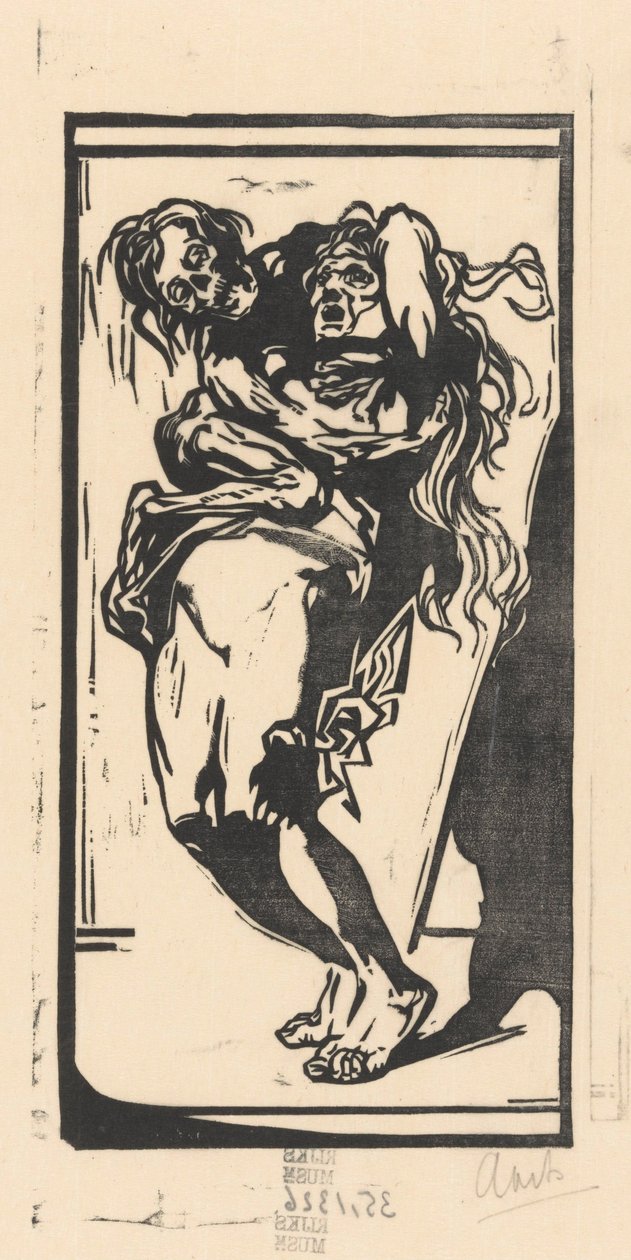 A halál és egy nő alkotó: Johannes Josephus Aarts (signed by artist)
