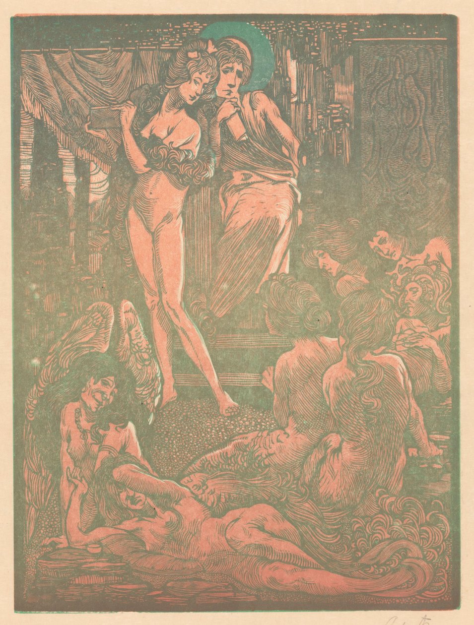 Kilenc fantasztikus női figura alkotó: Johannes Josephus Aarts (signed by artist)