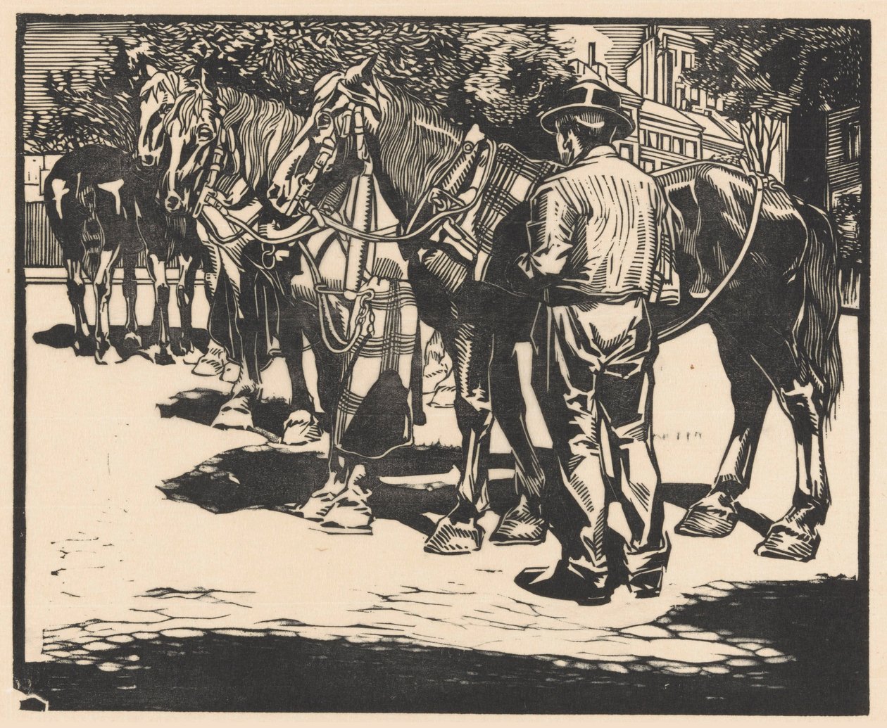 Lovaglás egy téren alkotó: Johannes Josephus Aarts (signed by artist)