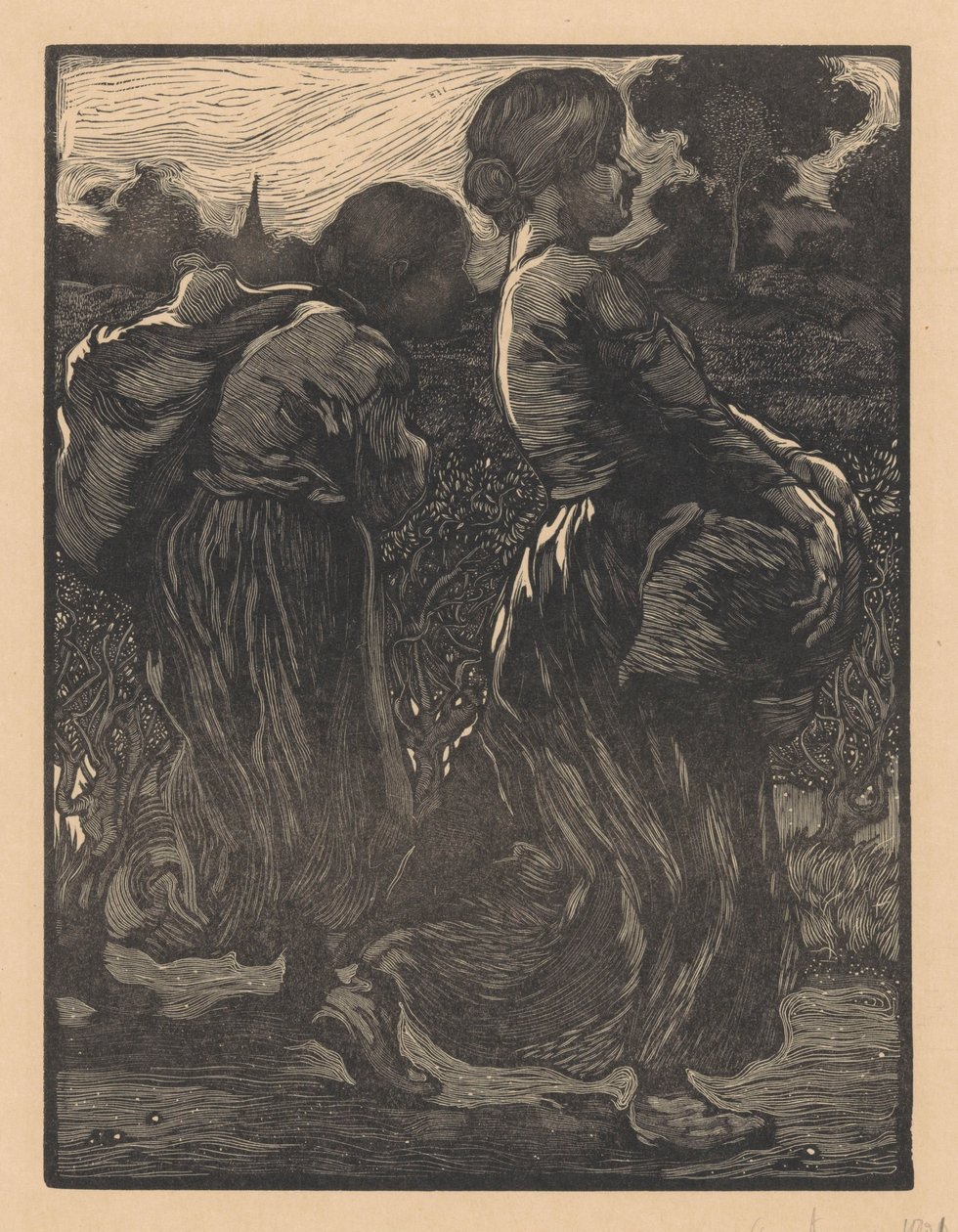 Két mezőgazdasági munkás alkotó: Johannes Josephus Aarts (signed by artist)