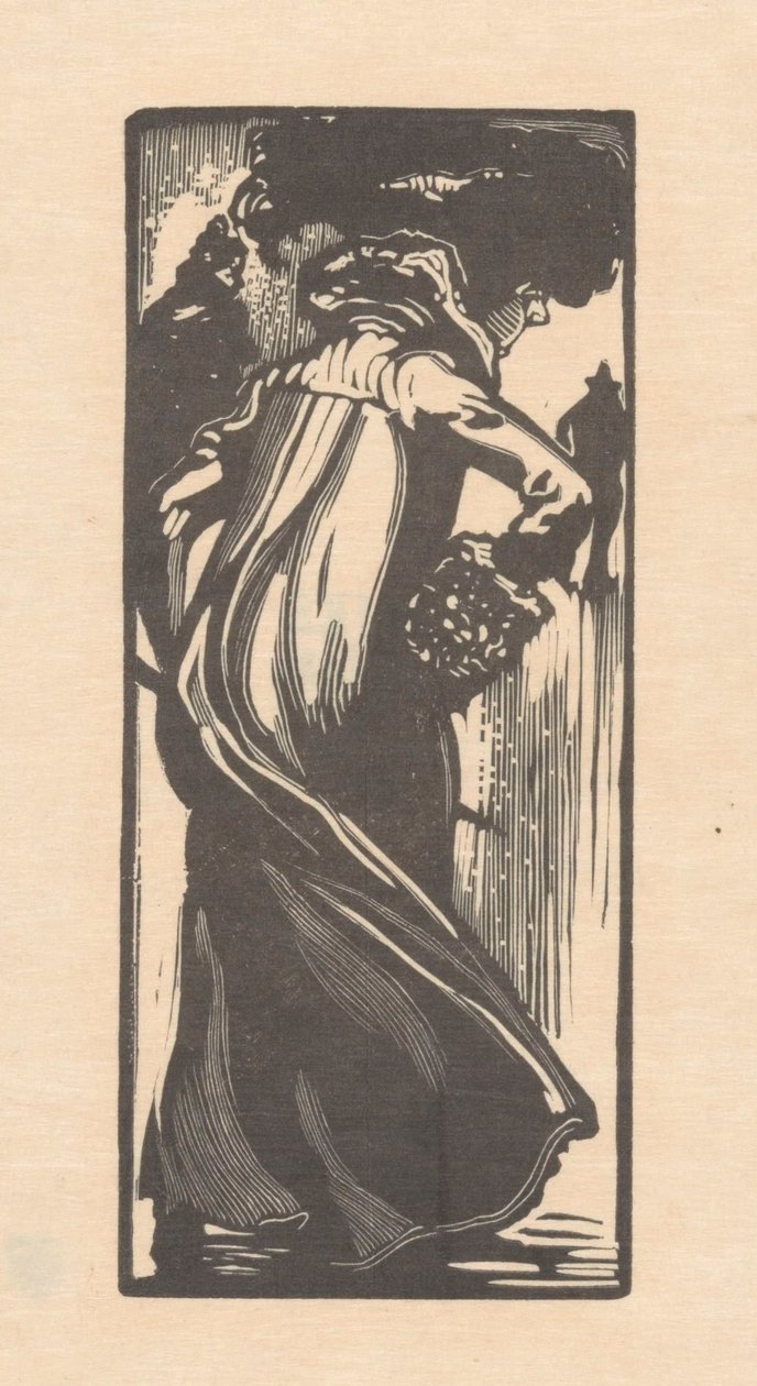 Sétáló nő hátulról nézve alkotó: Johannes Josephus Aarts