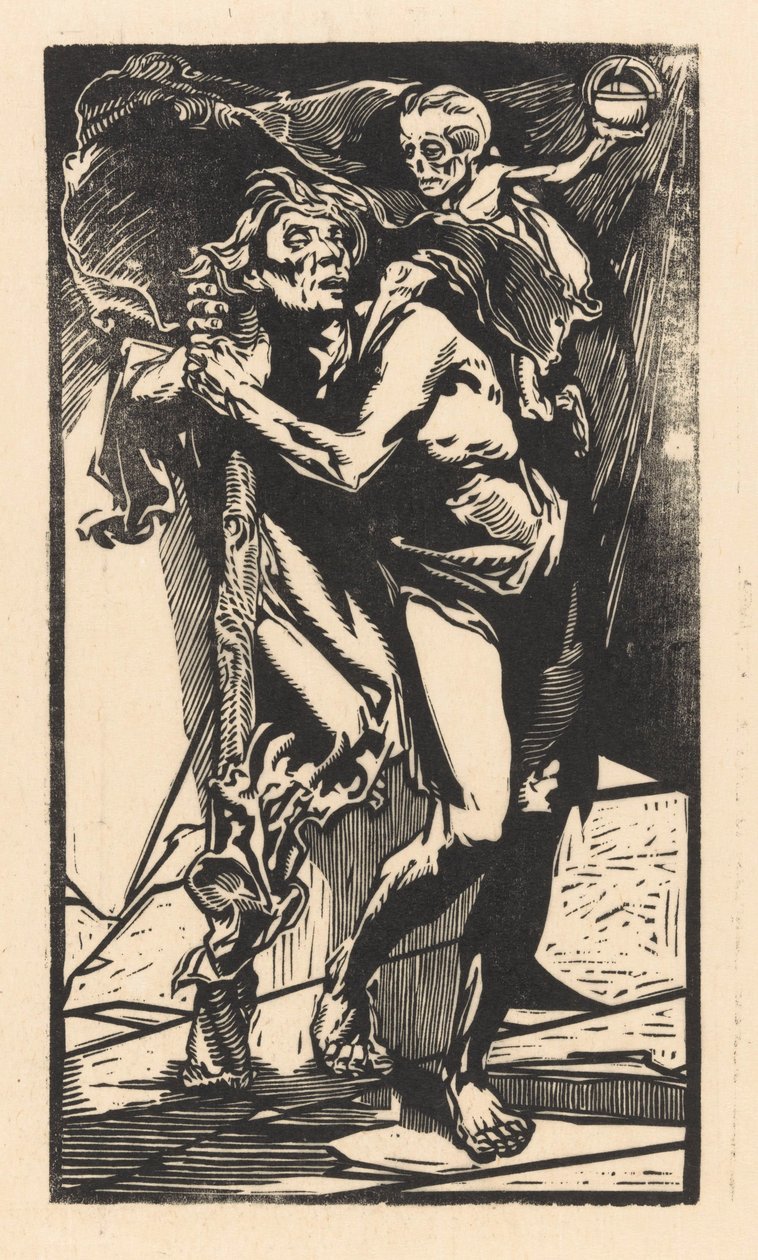 Férfi halállal a hátán alkotó: Johannes Josephus Aarts