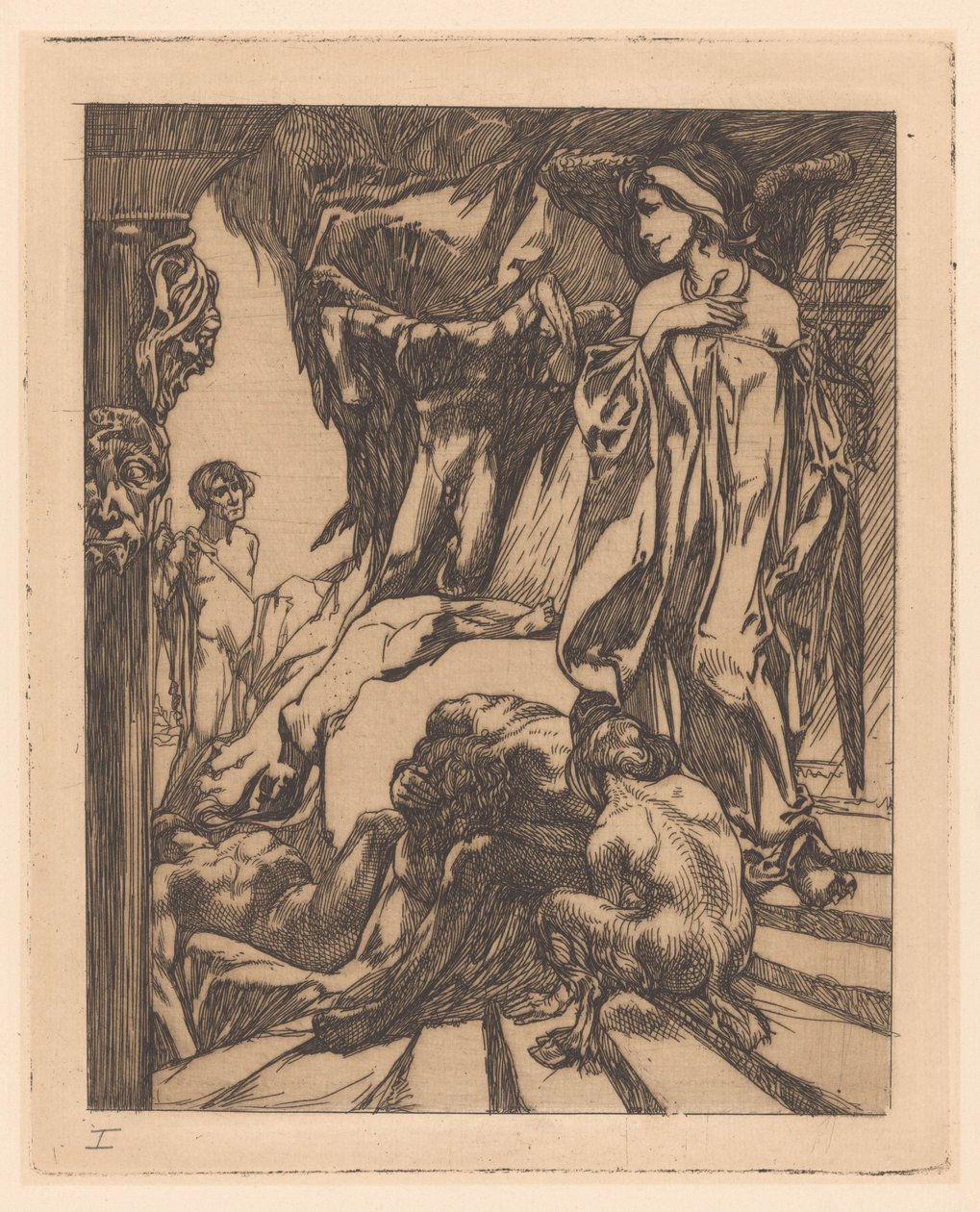Oidipusz a szfinxben alkotó: Johannes Josephus Aarts