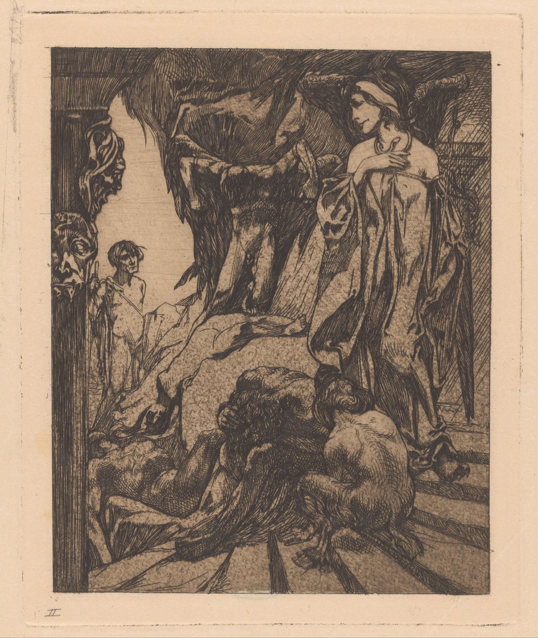 Oidipusz a szfinxben alkotó: Johannes Josephus Aarts