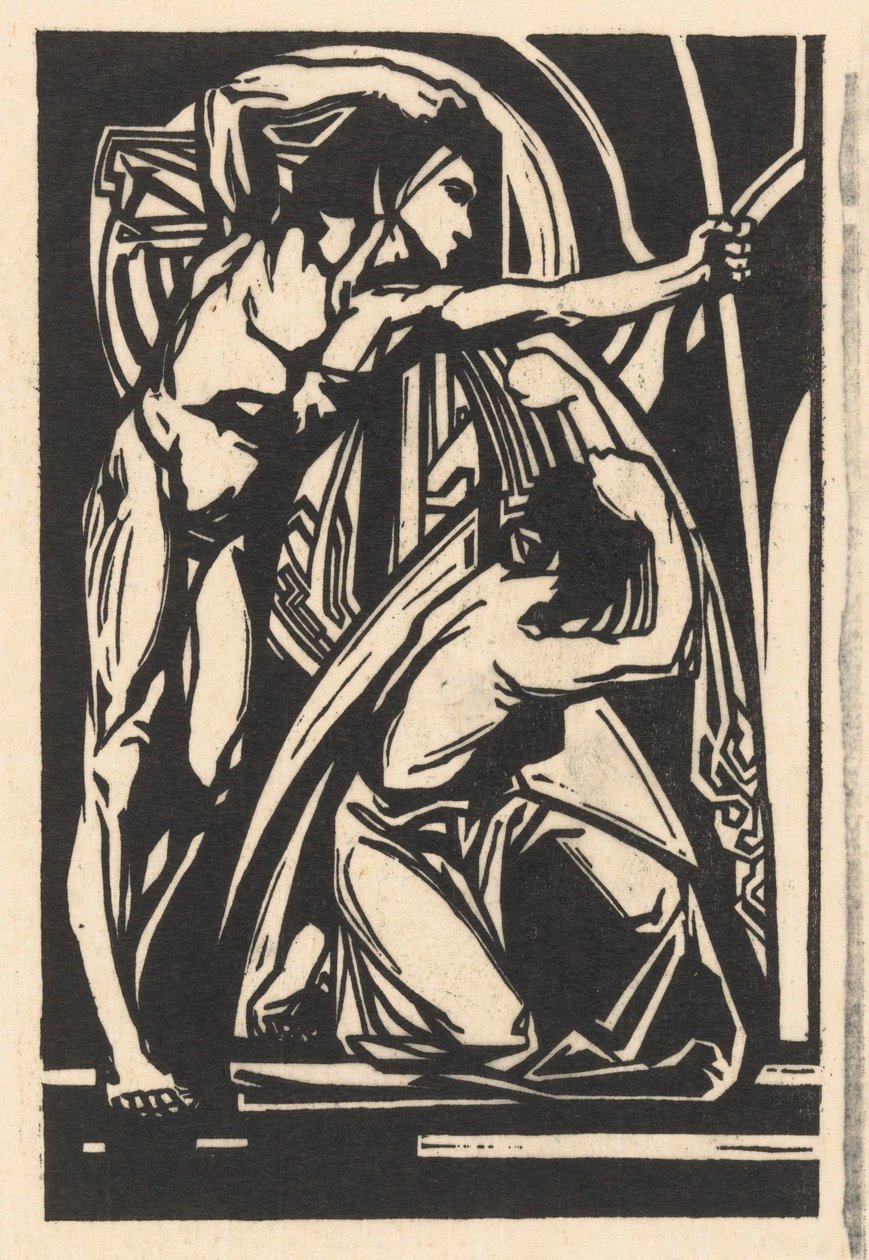 Álló férfi és térdelő nő alkotó: Johannes Josephus Aarts