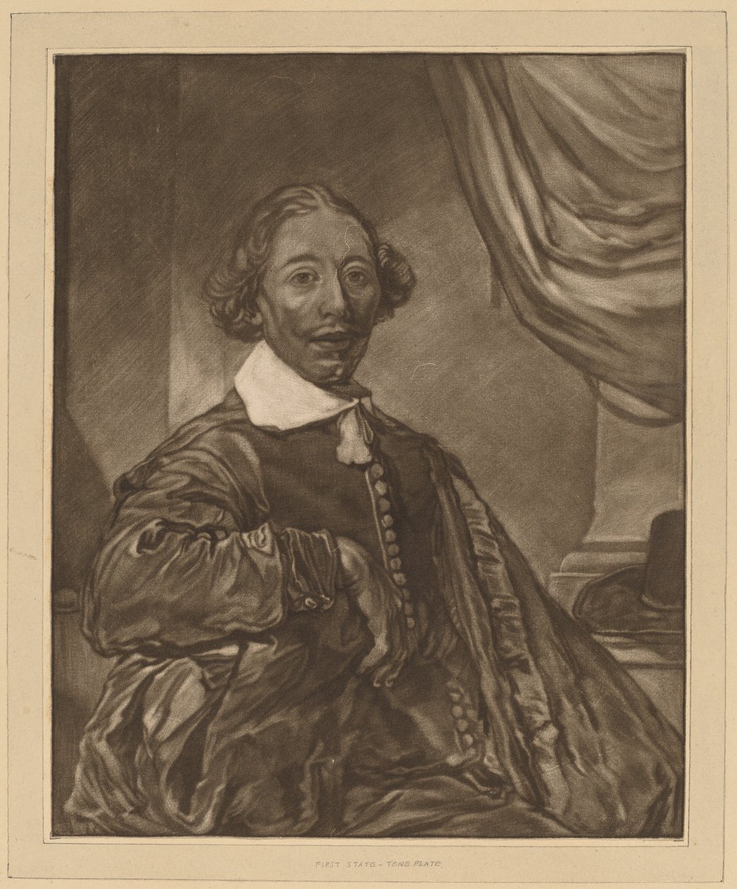 Ülő férfi portréja, 1771. alkotó: Johannes Kornlein