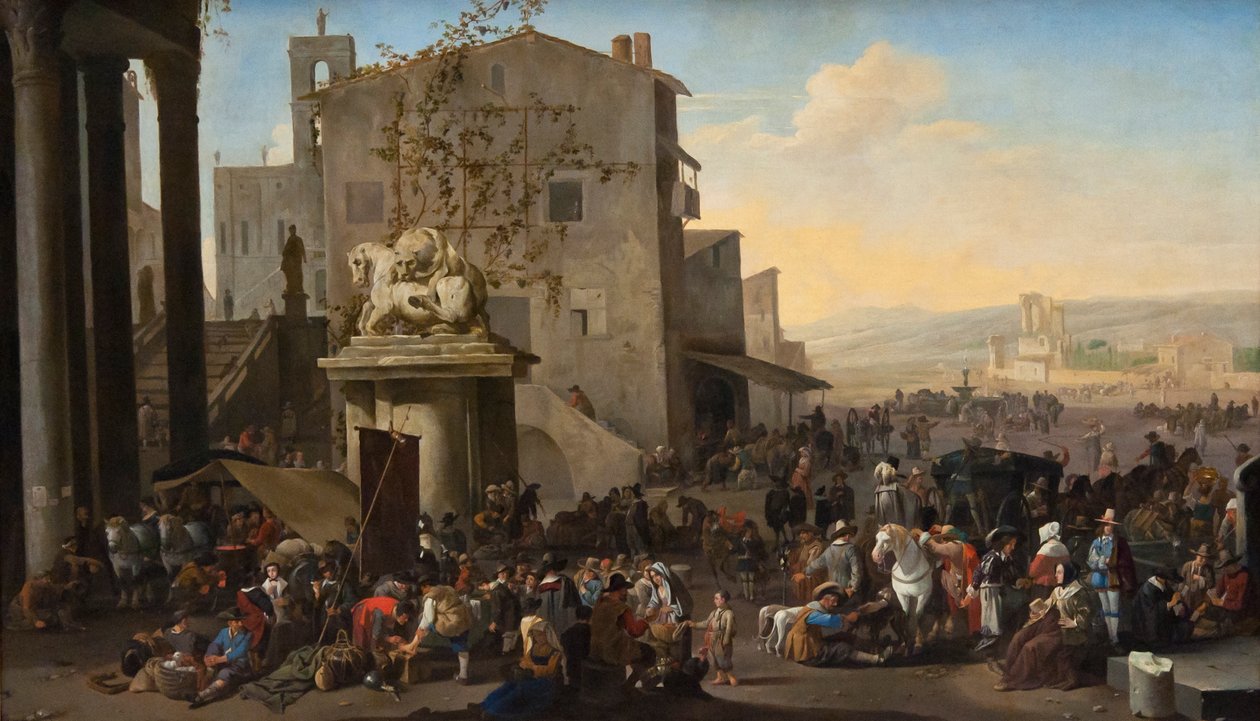 De Campo Vaccino ( Forum Romanum) te Róma alkotó: Johannes Lingelbach