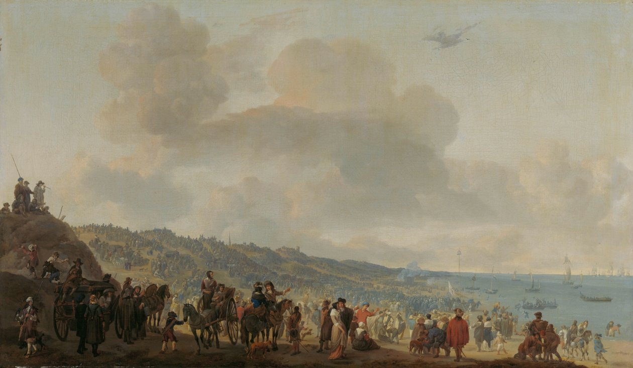 II. Károly angol távozása Scheveningenből, 1660. június 2 alkotó: Johannes Lingelbach