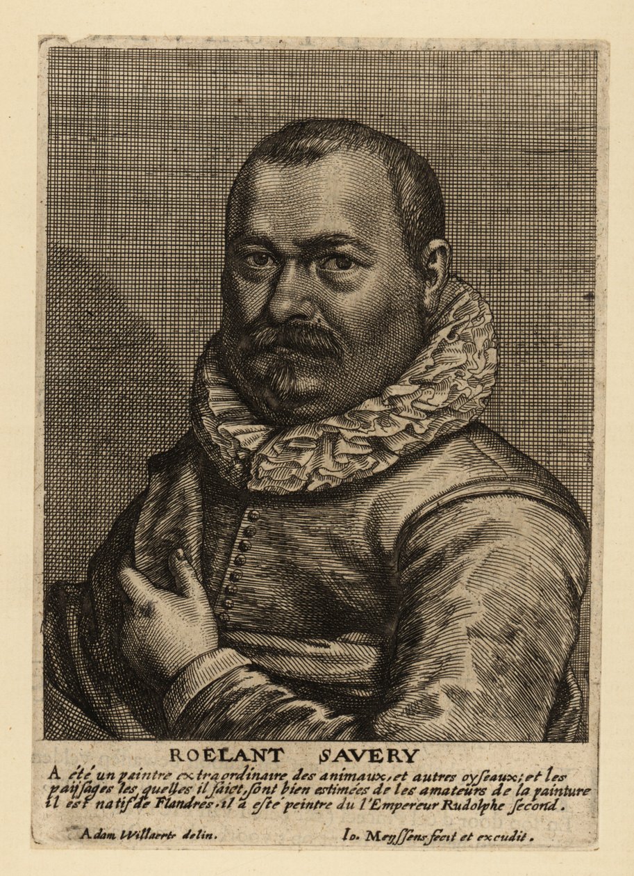 Roelant Savery, a flandriai születésű holland aranykori festő portréja alkotó: Johannes Meyssens