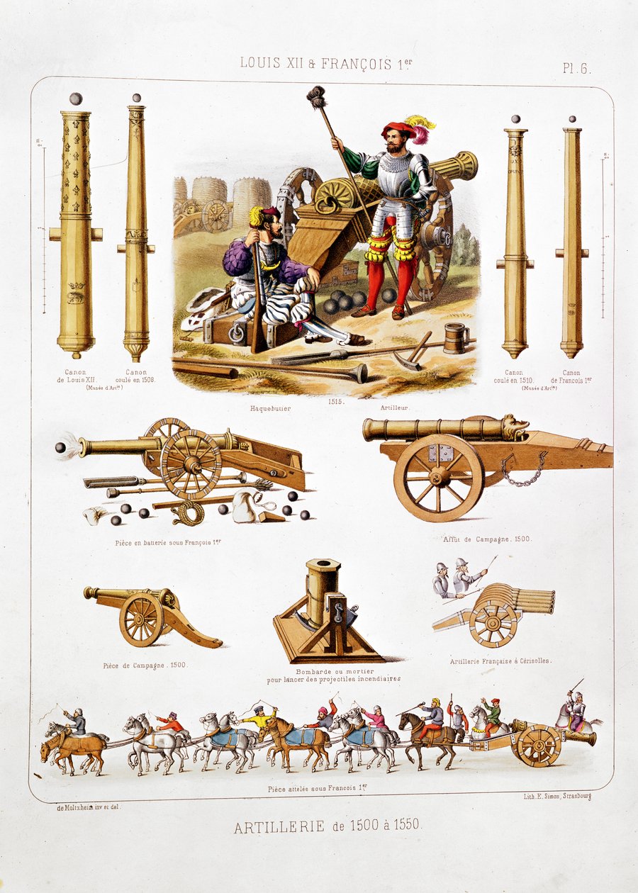 Francia tüzérség 1500-50 között, a "L