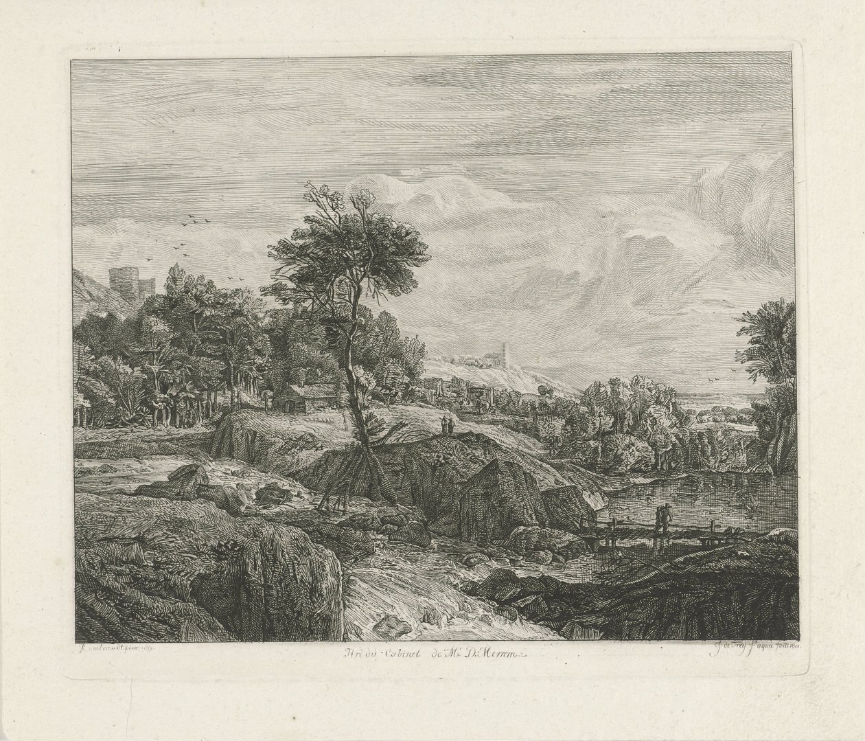 Sziklás táj alkotó: Johannes Pieter de Frey