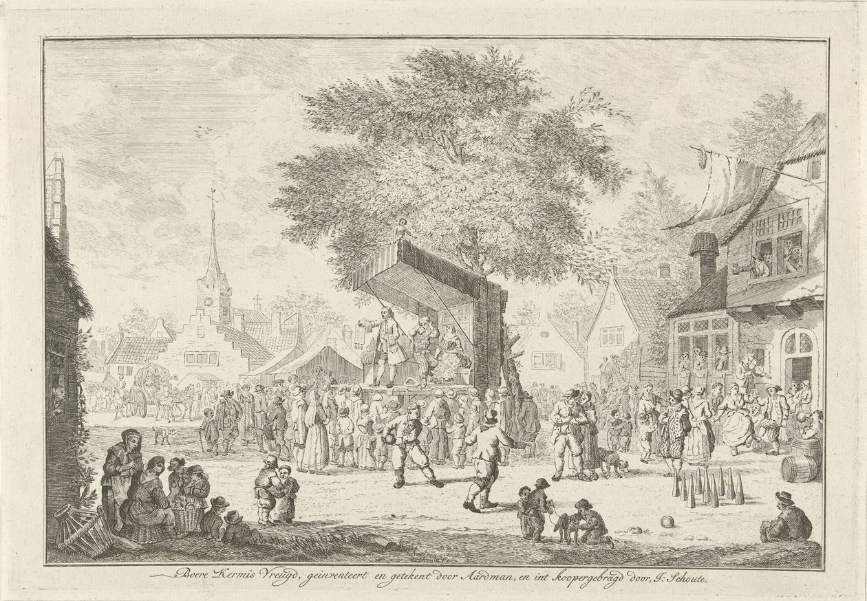 Gazdavásár a faluban, 1750 körül Farmer
